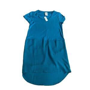 Dolan Teal Blue‎ Left Coast Collection Women's T-Shirt Dress Size Small